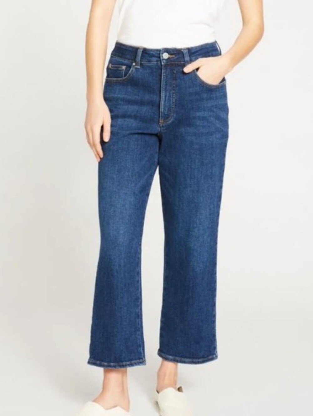 NWT Universal Standard Donna High Rise Curve Straight Jeans Size 8